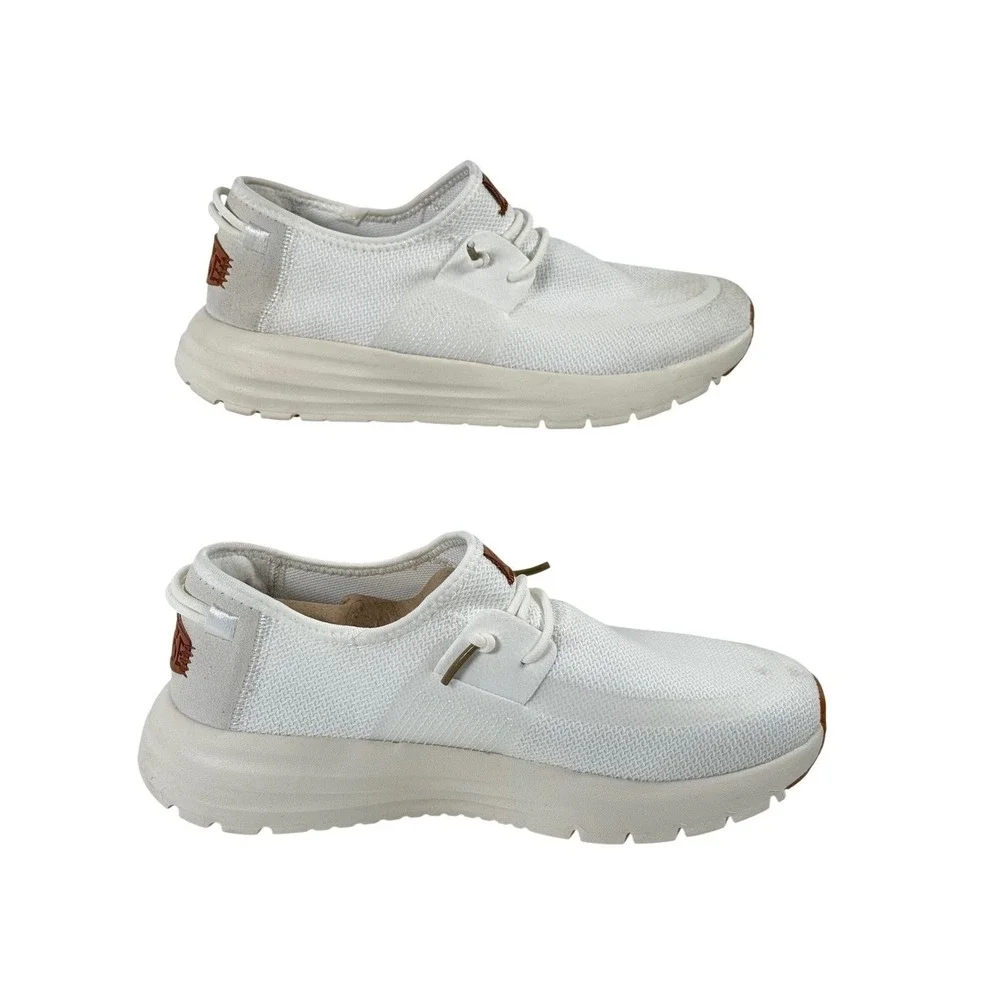 Hey Dude Sirocco M Neutrals Mens Size 7 White White Sneakers 41292-143 Slip On